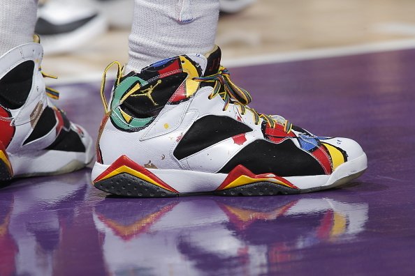 NBA Los Angeles Lakers logo Air Jordan 11 sneaker shoes