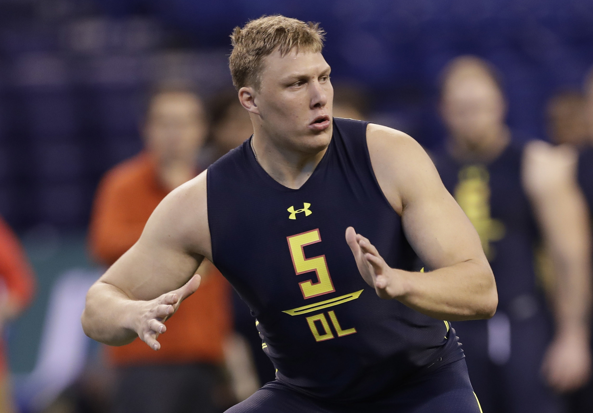 Buckner clocks 5.05 in the 40-yard dash at NFL Combine