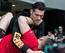 Chris Weidman (top) at UFC 210 open workouts.