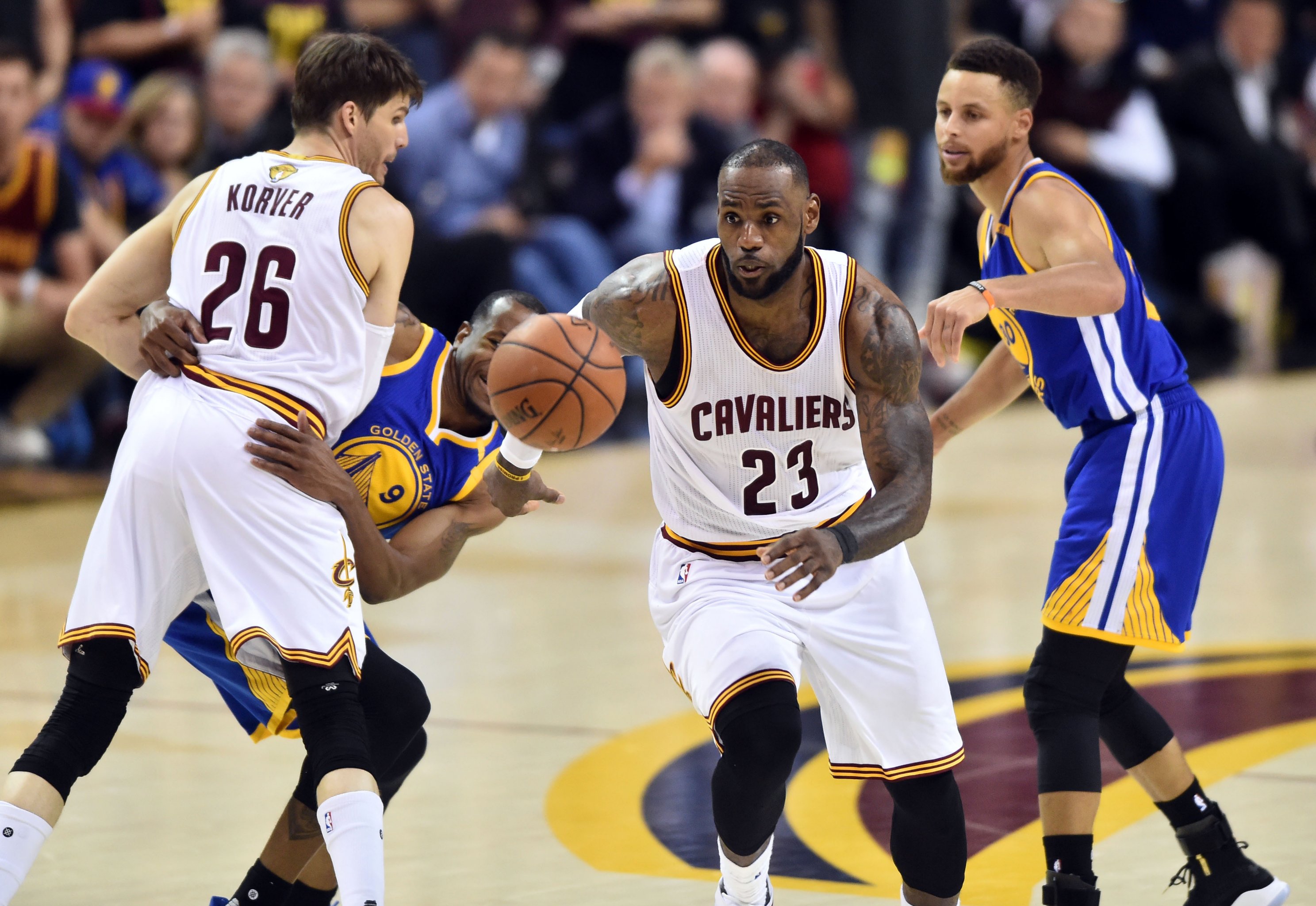 NBA finals, game three: Cleveland Cavaliers v Golden State