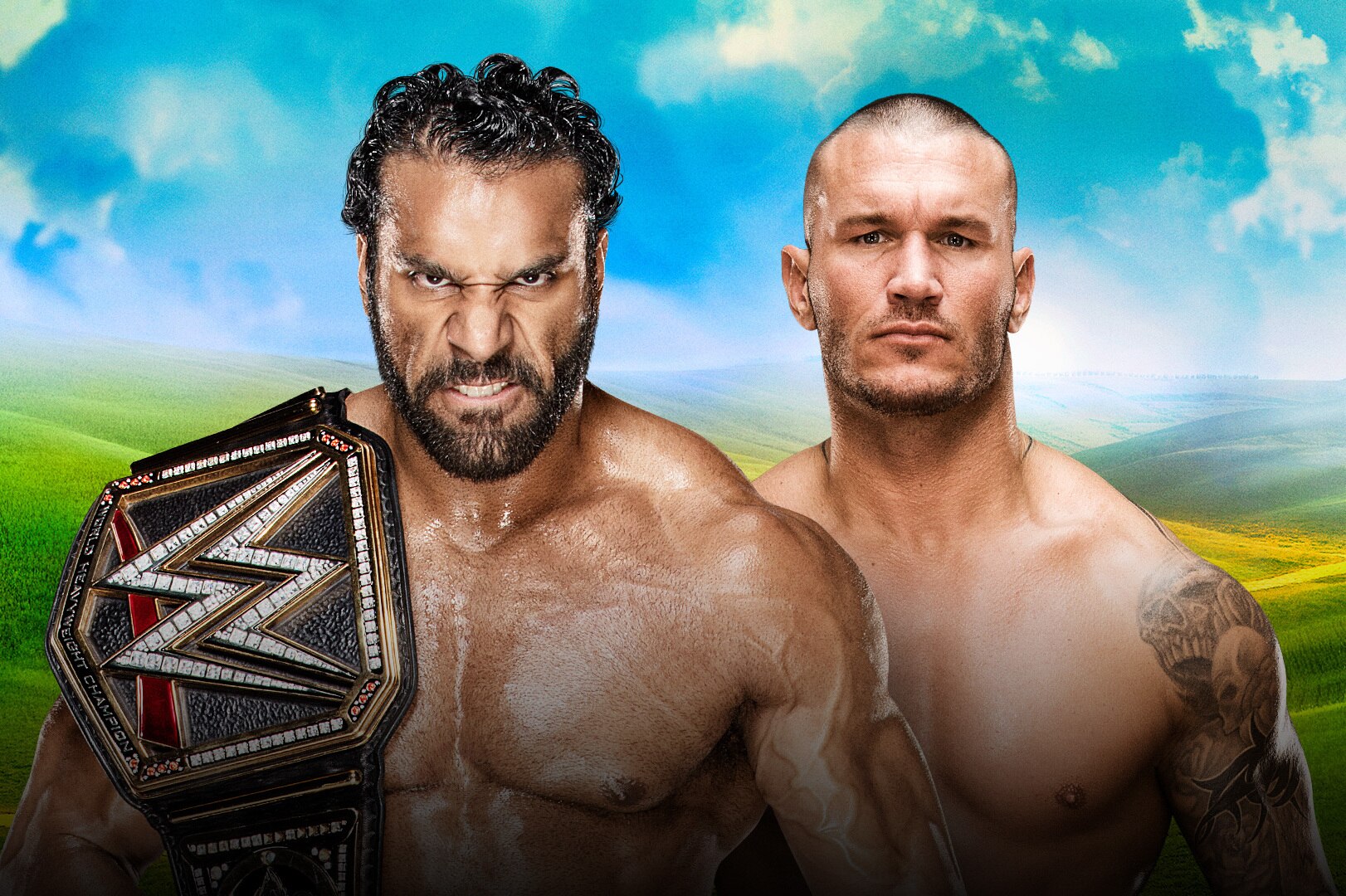 Image result for money in the bank 2017 WWE Championship Randy Orton vs. Jinder Mahal
