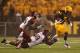 Blocking was nowhere to be found between the Aggies and Sun Devils.