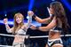 Kairi Sane celebrating her victory.