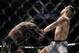 Uriah Hall (left) knocks out Krzysztof Jotko.