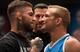 Former champ TJ Dillashaw, right, already has a fight lined up with bantamweight champ Cody Garbrandt, left.