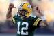 Aaron Rodgers is pointing to an MVP favorite.