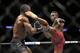 Ovince Saint Preux (right) knocked out Corey Anderson at UFC 217.