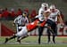 UNLV's Armani Rogers sheds a tackle.