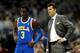 Aaron Holiday and Steve Alford