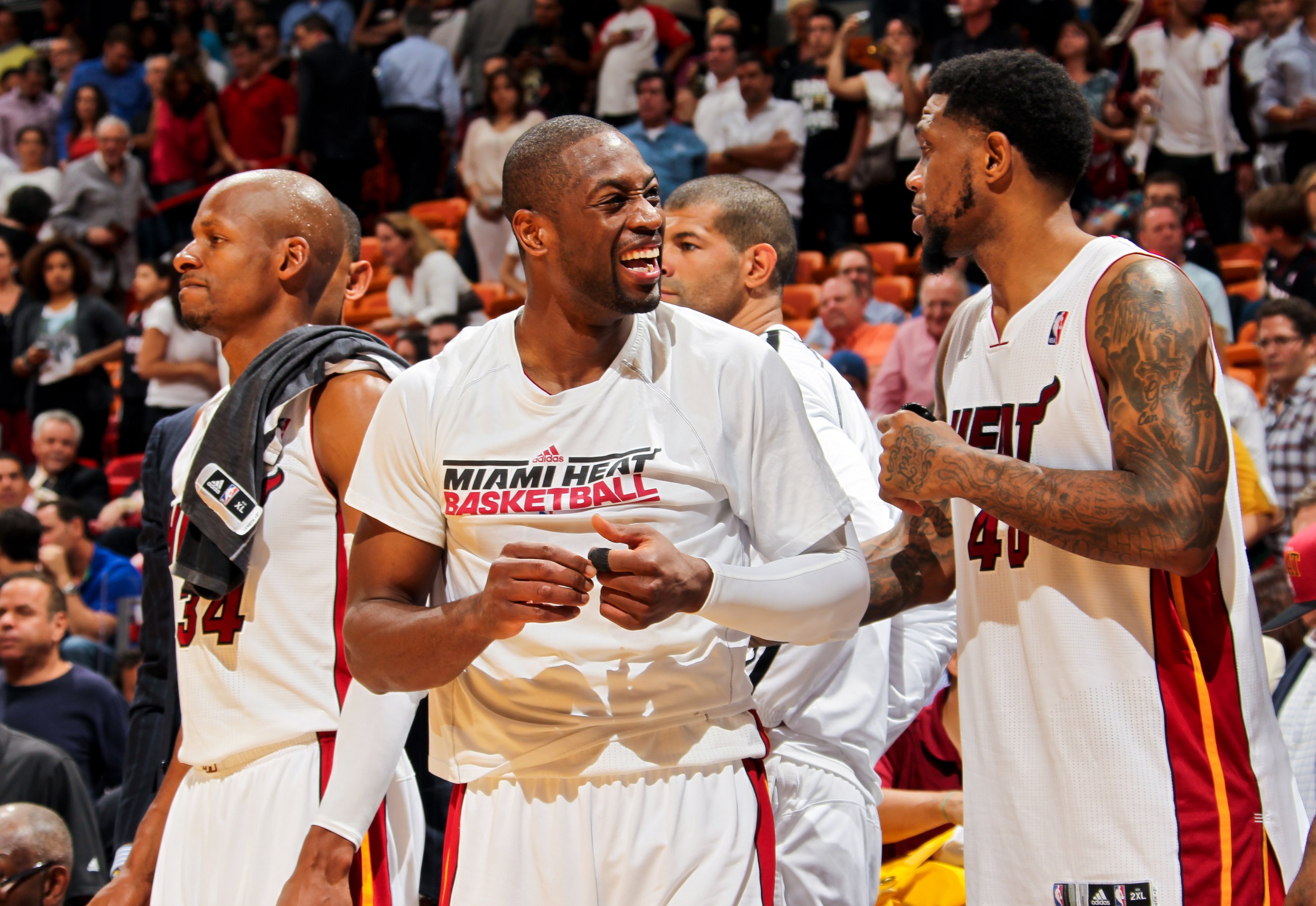 Lebron James Addidas NBA Miami Heat Jersey # 6 Black /Red, Men's Size  52