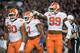 Austin Bryant (7), Dexter Lawrence (90) and Clelin Ferrell (99)