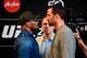 Yoel Romero (left) and Luke Rockhold