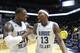 Jared Terrell (left) and Stanford Robinson (13)