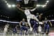 Devonte' Graham attempts a layup against Kansas State in the Big 12 tournament semis.