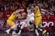 Deandre Ayton posting up against Cal