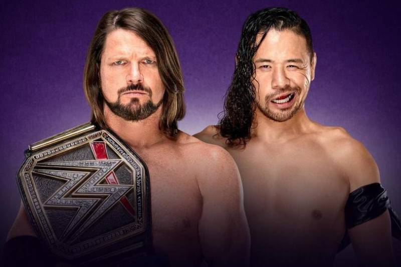 AJ Styles will defend the WWE Championship against Shinsuke Nakamura at WrestleMania 34.