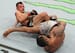 Claudio Puelles (left) scored a come-from-behind submission win over Felipe Silva.