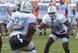 Miami Dolphins running backs Kenyan Drake (32) and Frank Gore (21)