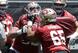 San Francisco 49ers guard Joshua Garnett during a practice drill