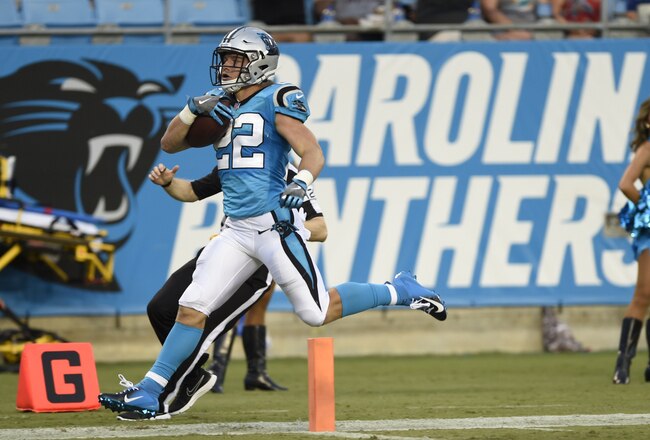 Carolina Panthers running back Christian McCaffrey