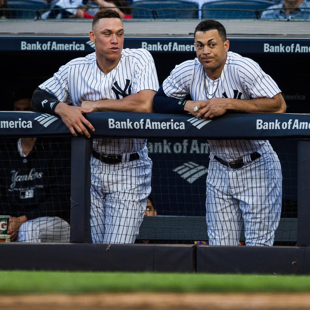 567 Giancarlo Stanton Aaron Judge Photos & High Res Pictures