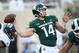 Michigan State quarterback Brian Lewerke