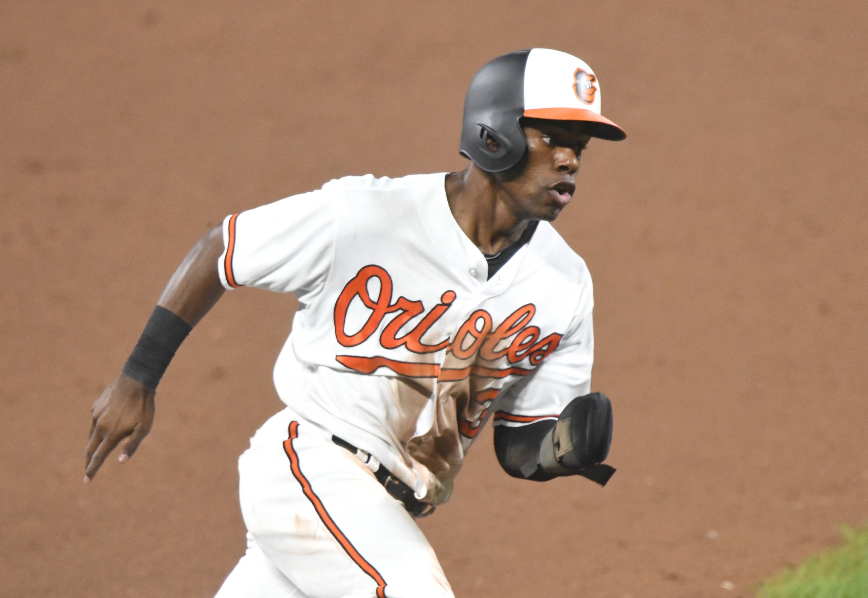 Baltimore Orioles relief pitcher Dillon Tate wears the number 42