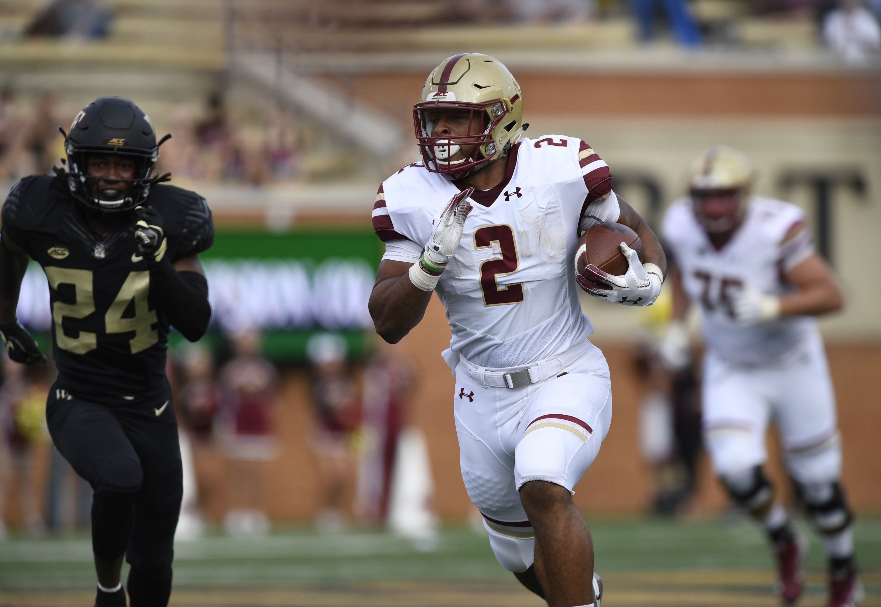 Anthony Brown, AJ Dillon carry Boston College football to easy 45