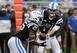 Daniel Jones (17) and Deon Jackson (25)