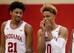 Jerome Hunter (21) and Romeo Langford (0)