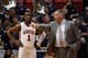 Jared Harper and Bruce Pearl