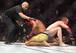 Alex Oliveira (center) and Gunnar Nelson (right)