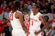 Armoni Brooks (3) and Cedrick Alley Jr. (23)
