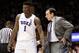 Duke's Zion Williamson and Mike Krzyzewski
