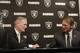 Oakland Raiders general manager Mike Mayock and head coach Jon Gruden