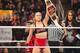 Ronda Rousey with the Raw women's title.