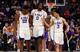 Darius Days (22), Naz Reid (0) and Tremont Waters (3)