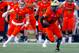 North safety Nasir Adderley, of Delaware, returns an interception during the second half of the Senior Bowl college football game, Saturday, Jan. 26, 2019, in Mobile, Ala. (AP Photo/Butch Dill)
