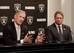 Raiders GM Mike Mayock and head coach Jon Gruden