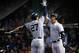 Giancarlo Stanton (L) and Aaron Judge (R)