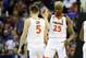 Kyle Guy (left) and Mamadi Diakite