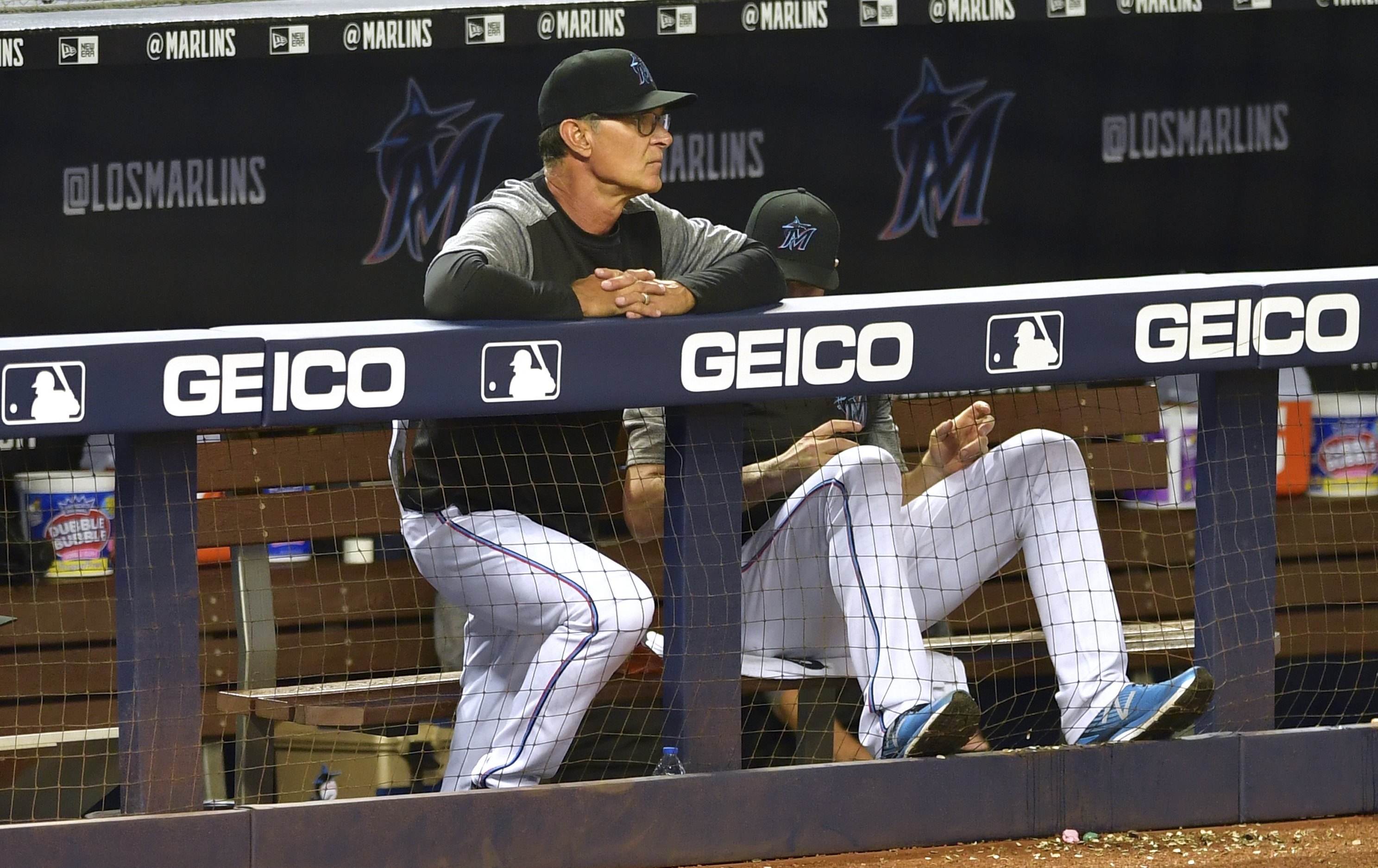 Marlins' Jorge Alfaro, Francisco Cervelli bonding