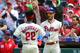 Andrew McCutchen (L) and Bryce Harper (R)