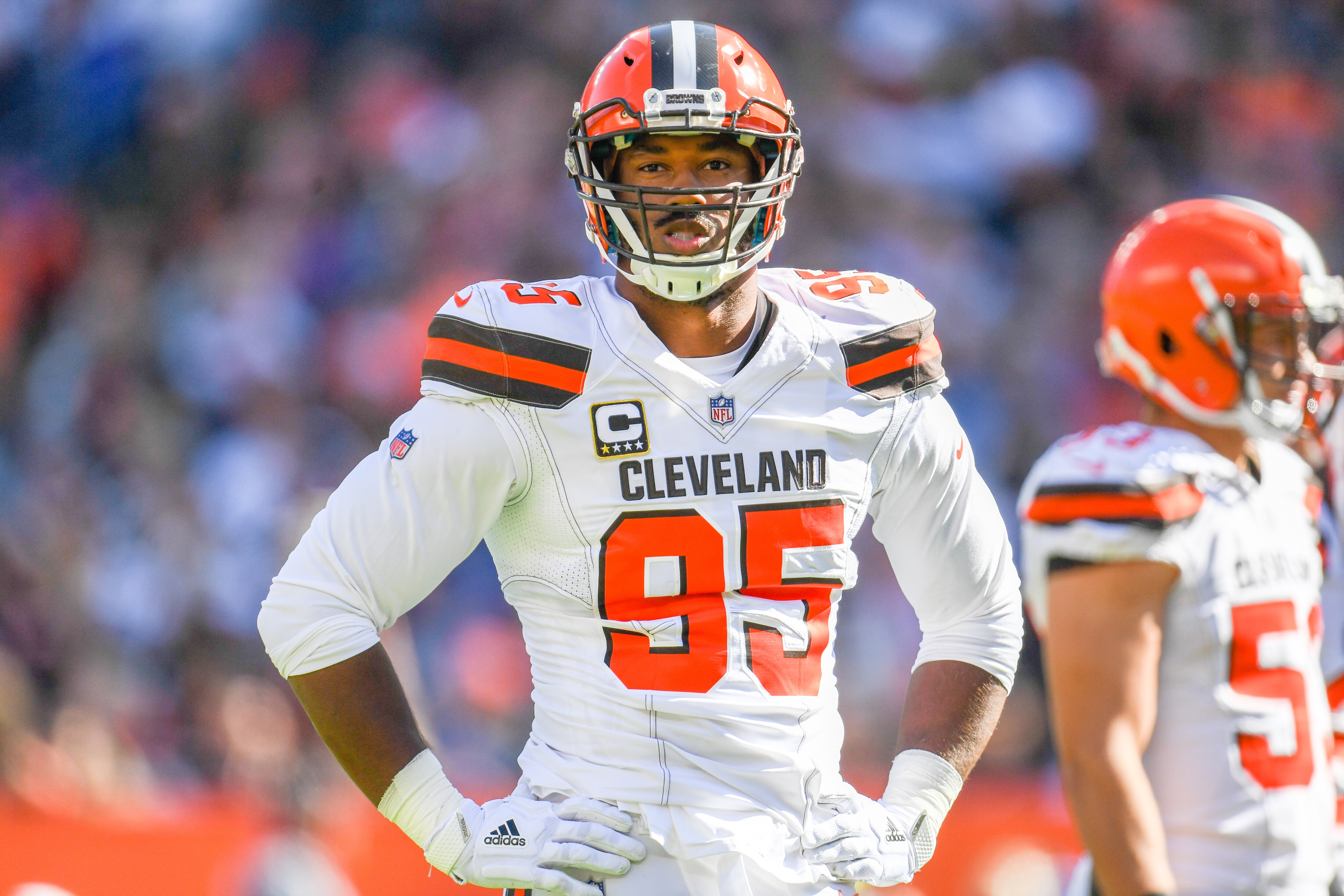 Cleveland Browns defensive end Myles Garrett