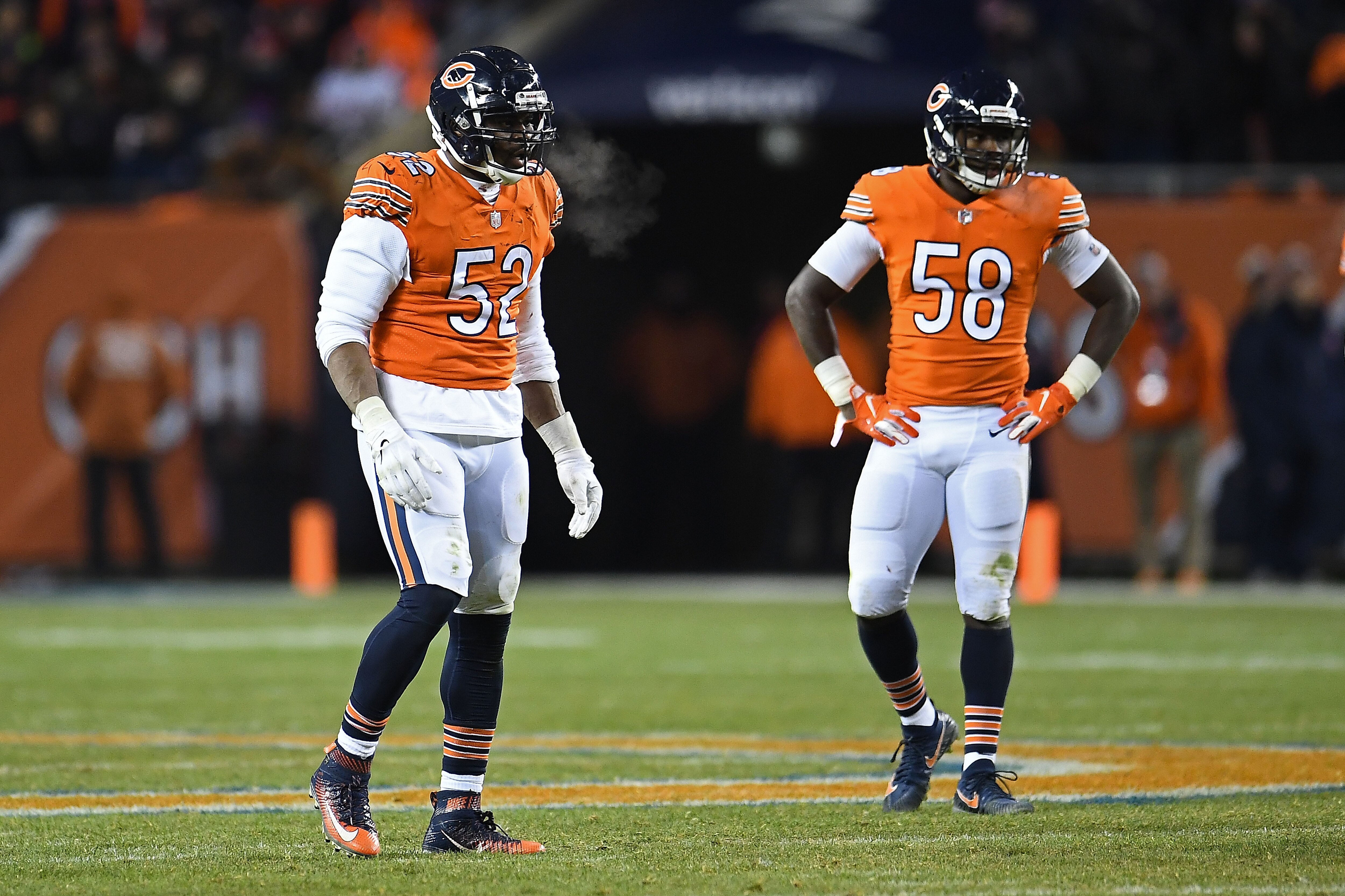 Chicago Bears edge-rusher Khalil Mack and linebacker Roquan Smith