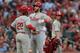 Andrew McCutchen (L) and Bryce Harper (R)