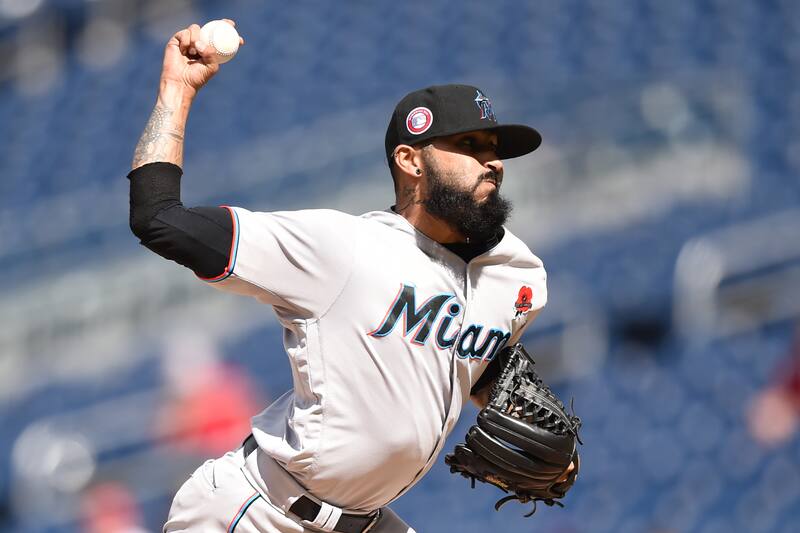 Miami Marlins right-hander Sergio Romo