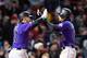 Trevor Story (L) and Nolan Arenado (R)