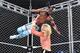 Kofi Kingston and Dolph Ziggler at Stomping Grounds.
