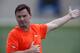 Denver Broncos offensive coordinator Rich Scangarello